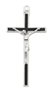 5" Black Enamel Crucifix
