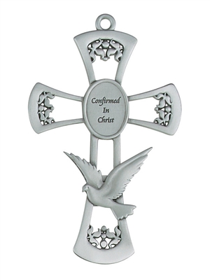 6" Confirmed in Christ Pewter Confirmation Cross