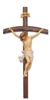 16" WALNUT BENT LOG CRUCIFIX