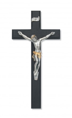 10" BLACK CRUCIFIX TUTONE CORPUS