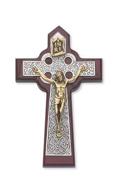 5 3/4" CHERRY CELTIC CRUCIFIX