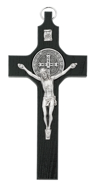 6 1/4" BLK ST. BENEDICT CRUCIFIX