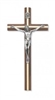 10" WALNUT CRUCIFIX W/SILVER