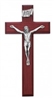 8" BEVELED CHERRY CRUCIFIX