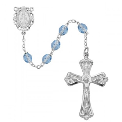 Birthstone rosary-December - Zircon 6MM Rosary