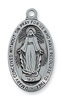 Miraculous Medal  18" Chain