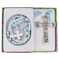 Boys Rosary Crib Medal