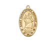 St Christopher Gold Plated on 18" Chain