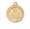 St. Peregrine Gold Plated Medal on 18" Chain