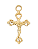 Gold Plated Crucifix Baptism Necklace