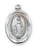 Miraculous Medal Sterling  18" chain