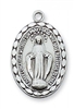 Miraculous Medal Sterling  18" chain