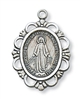 Miraculous Medal  - Sterling Silver on 18" Chain