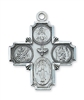 4 Way Cross Sterling Silver 24" Chain