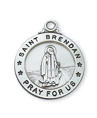 St. Brendan Sterling Silver