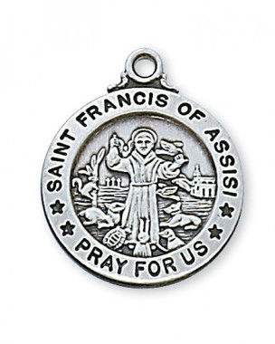 St. Francis of Assisi Sterling Silver