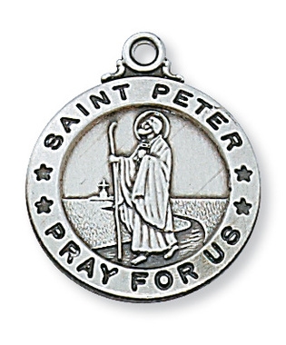 St. Peter Sterling Silver 20" Chain