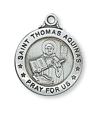 St. Thomas Aquinas Sterling Silver 20" Chain