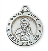 St. Jude Sterling Silver medal on 18" Chain