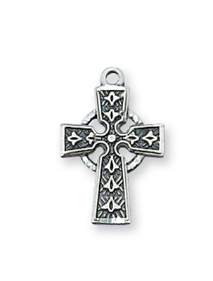 Celtic Cross Baptism Necklace
