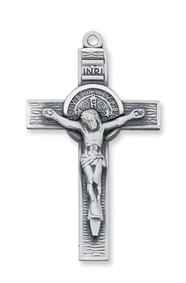 Sterling Silver San Damiano Crucifix with 24" Chain