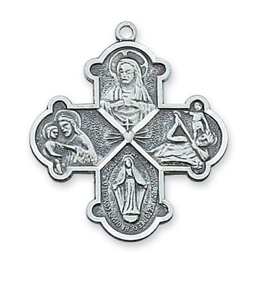 4 Way Sterling Silver Cross