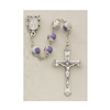 8MM Purple Ceramic Rosary
