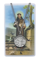 St. Francis Patron Saint Medal/Prayer Card