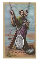 St. Andrew Patron Saint Medal/Prayer Card