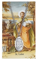 St. Luke Patron Saint Medal/Prayer Card