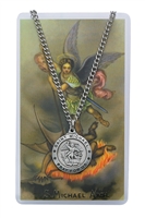 St.  Michael Patron Saint Medal/Prayer Card