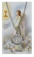 St.  Gabriel Patron Saint Medal/Prayer Card