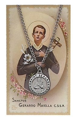 St.  Gerard Patron Saint Medal/Prayer Card