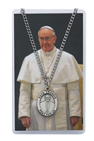 Pope Francis Patron Saint Medal/Prayer Card