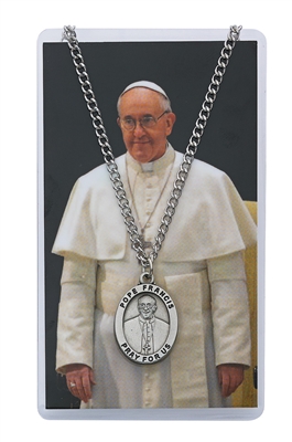 Pope Francis Patron Saint Medal/Prayer Card