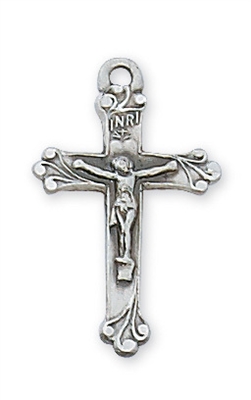 Pewter Crucifix on 16" Chain