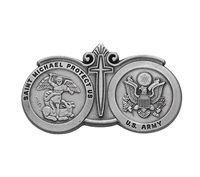 Army St. Michael Pewter Visor Clip