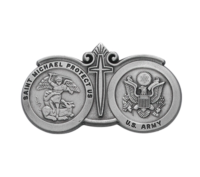 Army St. Michael Pewter Visor Clip