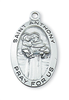 St Anthony Sterling Silver on 18" Chain