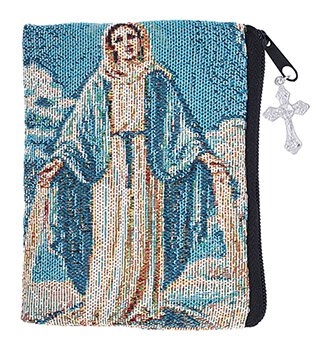 Our Lady of grace rosary Pouch