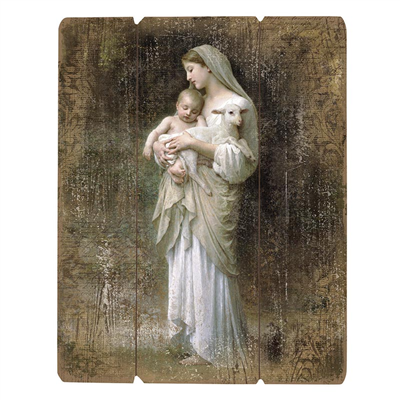 Wood Pallet Sign - Bouguereau : L'Innocence