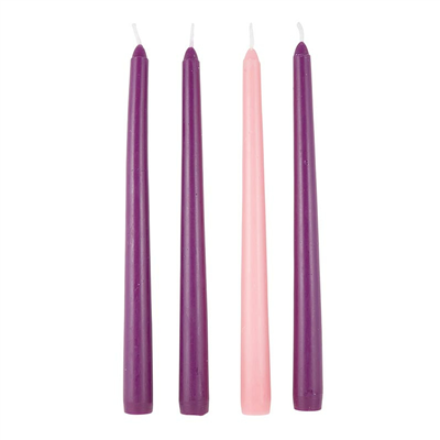 Replacement Advent Candles--Set of Four - 10" x 7/8"