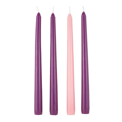 Replacement Advent Candles--Set of Four - 12" x 7/8"