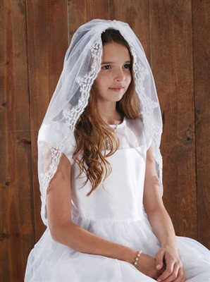 Lace Mantilla first communion