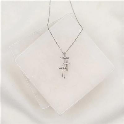 Three Crosses Necklace