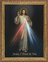 Divine Mercy Framed image 5X7