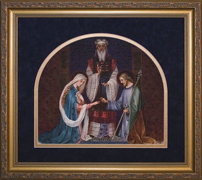 Framed Marriage of Mary & Joseph 11"X12.5"