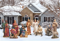 Outdoor Holy Family Nativity - 12 Piece Set