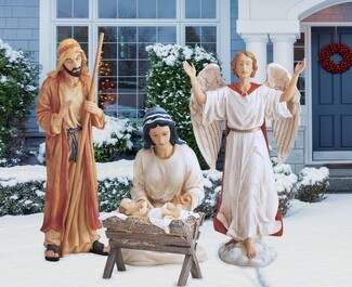Outdoor Holy Family Nativity