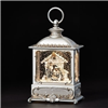 Pewter Nativity Swirl Lantern